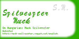 szilveszter muck business card